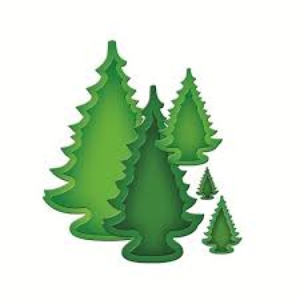 Stanzschablone Spellbinders Shapeabilities Holiday Trees